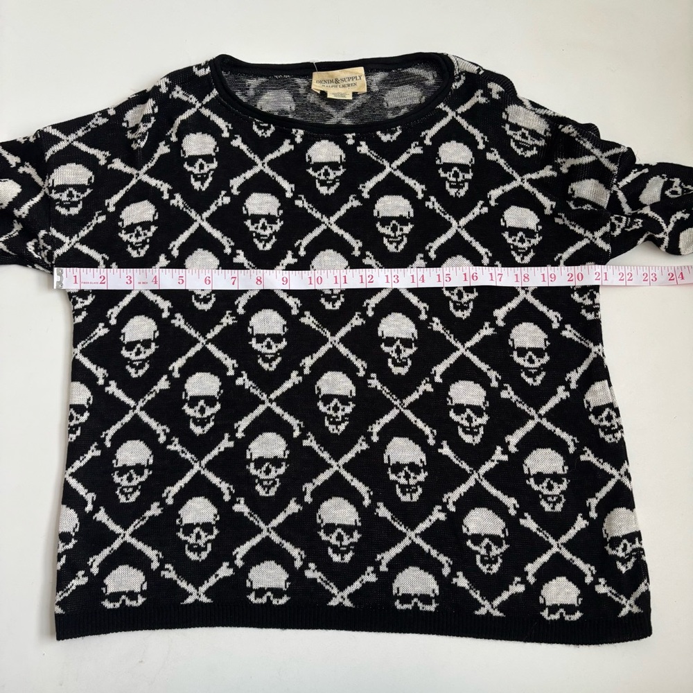 Denim & Supply by Ralph Lauren Knitted Skull And Crossbones Pattern Sweater - Picture 10 of 14